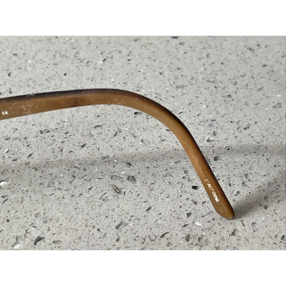 Joan Collins 9731 Gold Brown Eyeglasses FRAMES ONLY 52-16-135 oval full rim - Picture 6 of 16